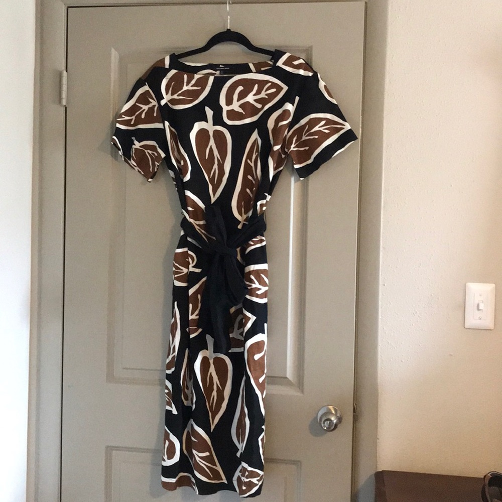 Black linen midi dress - who what wear - NWOT.
